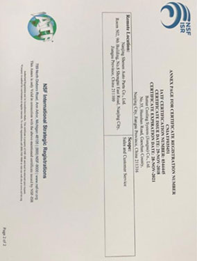 Certificate of Registration