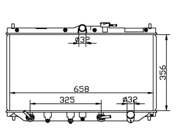 Radiator FOR HONDA ACCORD' CB7 90-93