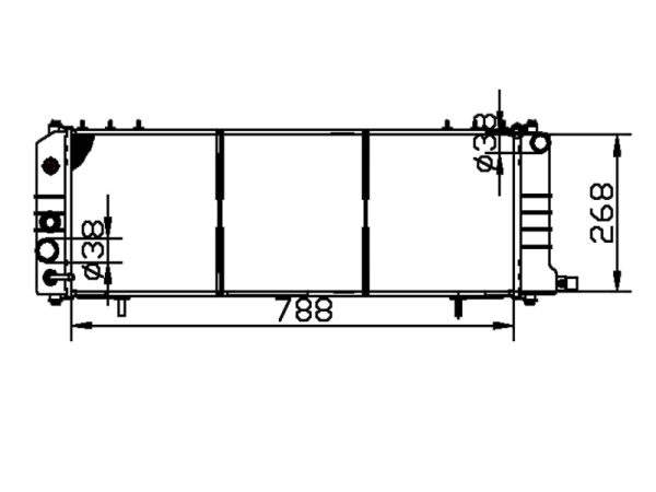 Radiator FOR GM,DODGE WAGONEER' LIMITED L6 4.0L 87-90