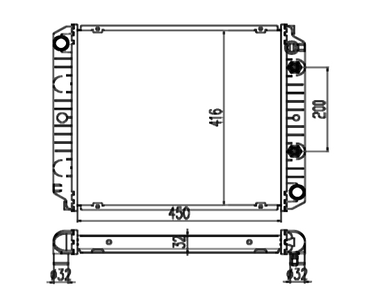 Radiator FOR VOLVO VOLVO 240-245  2.3 74-