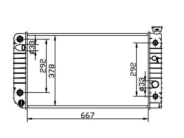 Radiator FOR GM,DODGE S10 BASE V6 4.3L 88-93