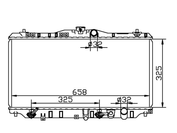 Radiator FOR HONDA Prelude BA4' 87-91