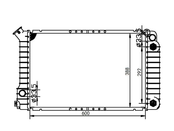 Radiator FOR GM,DODGE 雪佛兰 LLV BASE L4 2.2L 94-95 AT* 94-95
