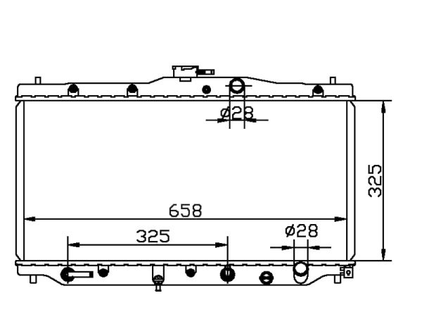 Radiator FOR HONDA ACCORD III (CA4，CA5) 2.0 EXi  86-89 86-89