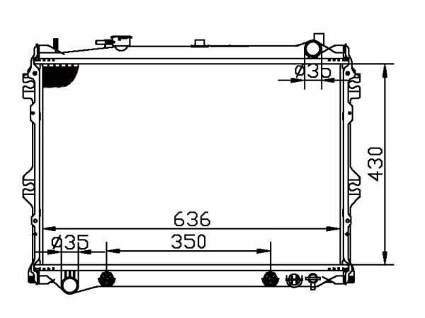 Radiator FOR MAZDA MPV 3.0L V6 89-95