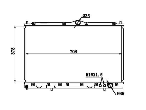 Radiator FOR MITSUBISHI GTO-3000' 91-97