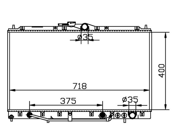 Radiator FOR MITSUBISHI DIAMANTE' (钻石3.2) 92-94