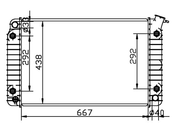 Radiator FOR GM,DODGE LUMINA AVP BASE V6 3.1L AT 92-95