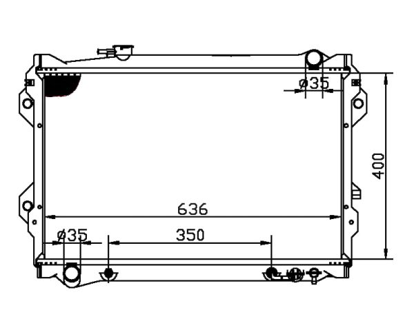 Radiator FOR MAZDA B2600 BASE L4 2.6L 89-93 AT 89-93