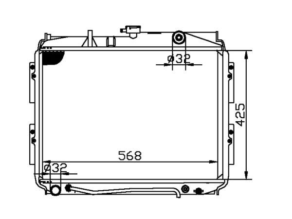 Radiator FOR HONDA Passport 2.6i' 94-96