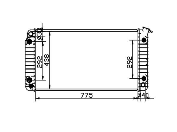 Radiator FOR GM,DODGE PARK AVENUE V6 3.8L AT 92-96