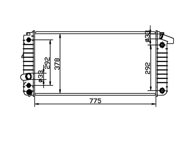 Radiator FOR GM,DODGE Deville'(双油冷)BASE V8 4.6L 96-99