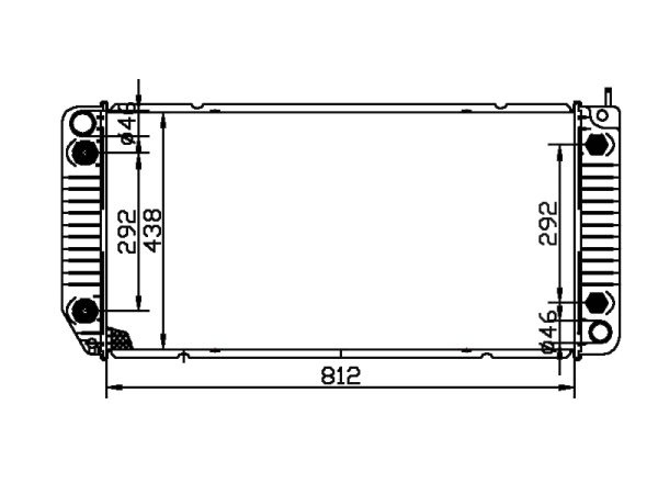 Radiator FOR GM,DODGE CHEVROLET G20 Beauville V8 6.5L 94-96 AT 94-96