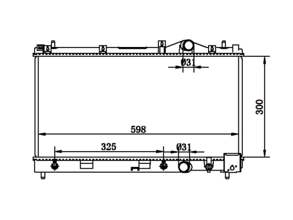 Radiator FOR GM,DODGE DODGE NEON' BASE L4 2.0L 95-97
