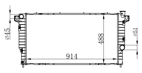 Radiator FOR GM,DODGE RAM 350 BASE L6 5.9L 09-02MT (09-02)