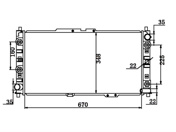 Radiator FOR MAZDA ASTINA-323BA 1.8i' 94-