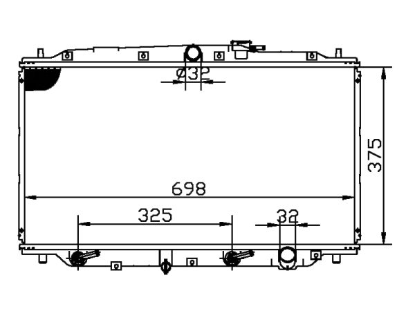 Radiator FOR HONDA PREIVDE'SI L4 2.3L 92-96