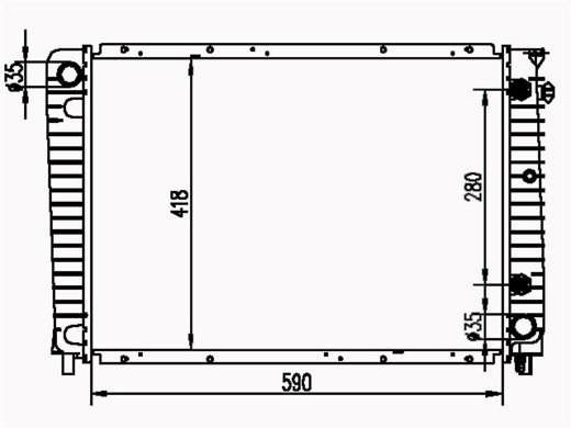 Radiator FOR VOLVO VOLVO 940 2.0-2.3 92-96