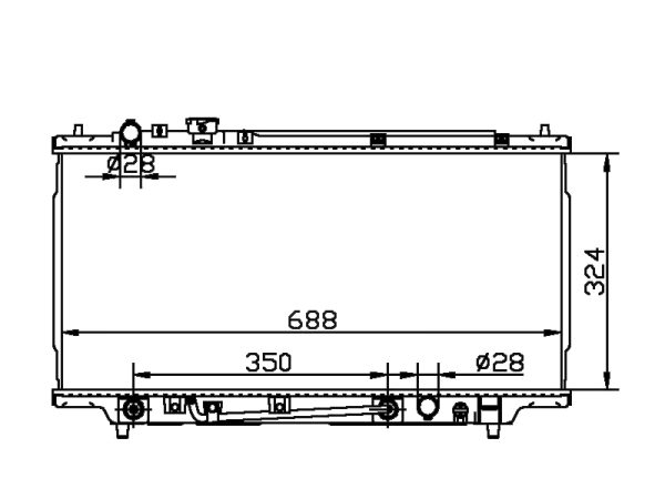 Radiator FOR MAZDA 323 VII (BA) 1.5/1.6/1.8 I 16V 94-