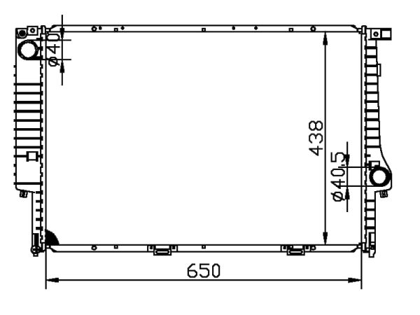 Radiator FOR BMW E34  524 td 88-
