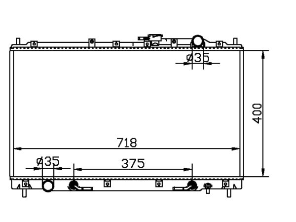 Radiator FOR MITSUBISHI DIAMANTE'钻石3.5 ‘97-04