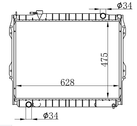 Ty441p Radiator Radiator FOR TOYOTA For Ty Tocoma' l4-2.4 95-01 - UCR High-Performance ...