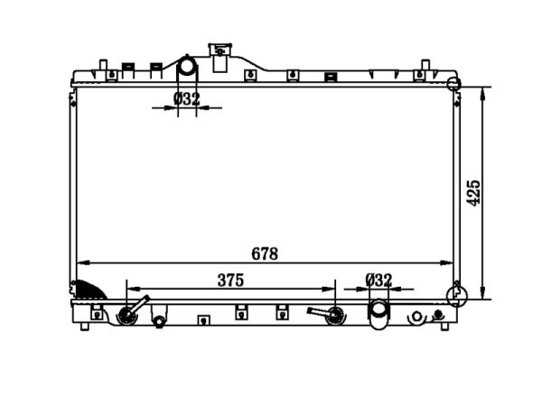 Radiator FOR HONDA SABER E-UA2 95-98 95-98