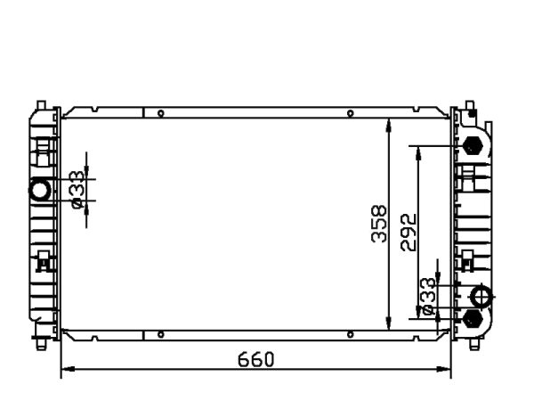 Radiator FOR GM,DODGE CHEVROLET MALIBU 2.4L I4 97-98
