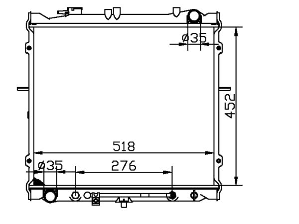 Radiator FOR KIA SPORTAGE 2.0i16V' 98-