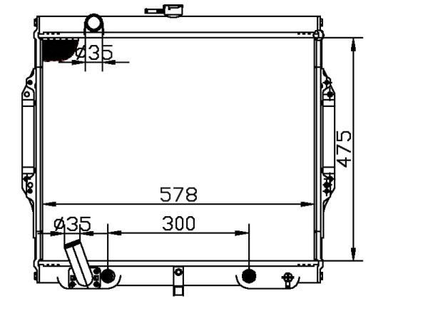 Radiator FOR MITSUBISHI MONTERO-PAJERO