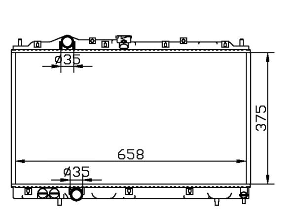 Radiator FOR MITSUBISHI MIRAGE DE L4 1.5L 97-02