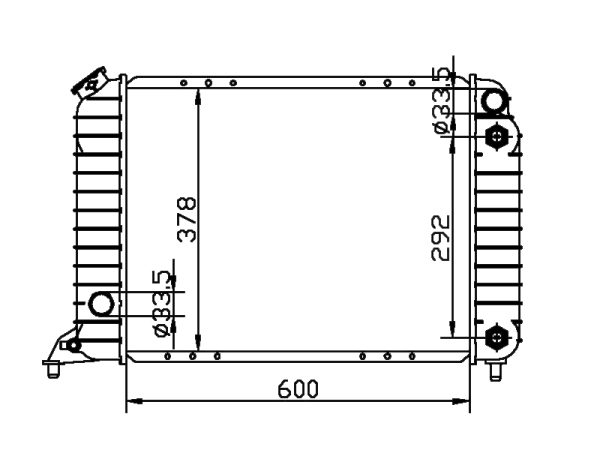 Radiator FOR GM,DODGE S10 BASE L4 2.2L 94-03