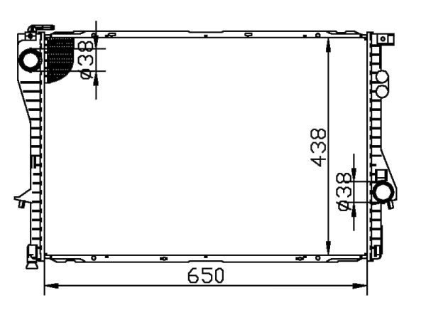 Radiator FOR BMW E39  520 i 95-