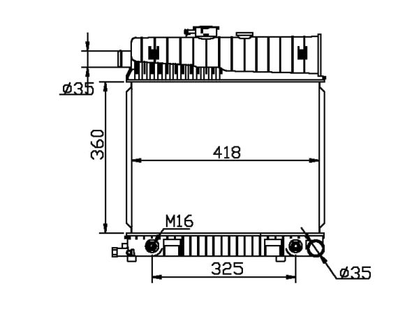 Radiator FOR BENZ C-CLASS W202  C180 93-