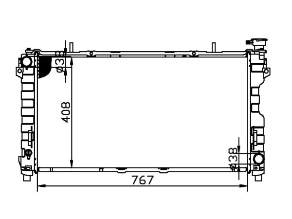 Radiator FOR GM,DODGE VOYAGER LX V6 3.3L 05-