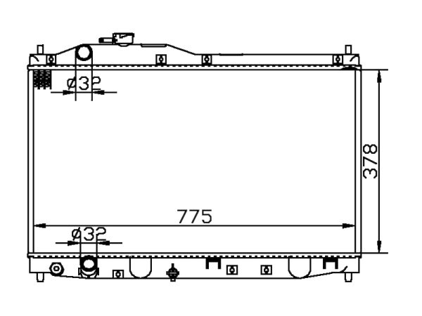 Radiator FOR HONDA S2000 (AP) 2.0，99- 99-