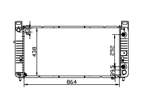 Radiator FOR GM,DODGE Escalade BASE V8 6.2L 07-13