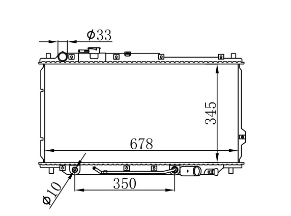 Radiator FOR KIA CARENS 1.8i16v' 02-
