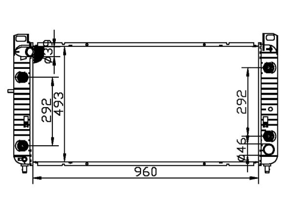 Radiator FOR GM,DODGE Silverado 3500 LS V8 8.1L 01-02