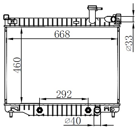 Radiator FOR GM,DODGE Trailblazer'SS V8 6.0L 06-09
