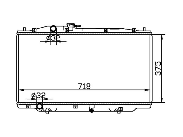 Radiator FOR HONDA ACCORD' 3.0 CM6 03-