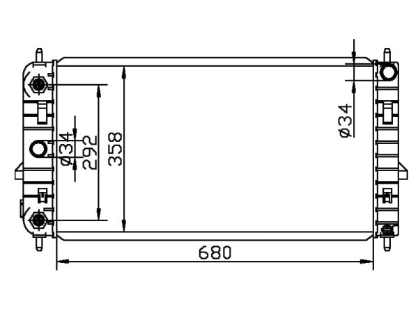 Radiator FOR GM,DODGE Cobalt'LS L4 2.2L 05-10