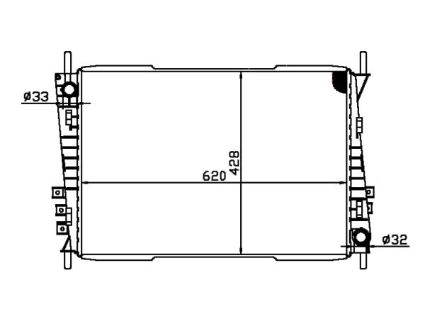 Radiator FOR JAGUAR JAGUAR X-TYPE  2.0D V6 3.0L 01-08