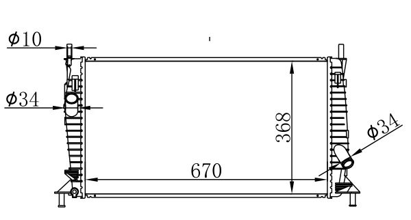 Radiator FOR MAZDA MAZDA 3 I L4 2.0L 04-09