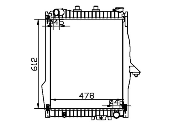 Radiator FOR GM,DODGE DURANGO SXT V8 4.7L 05-09