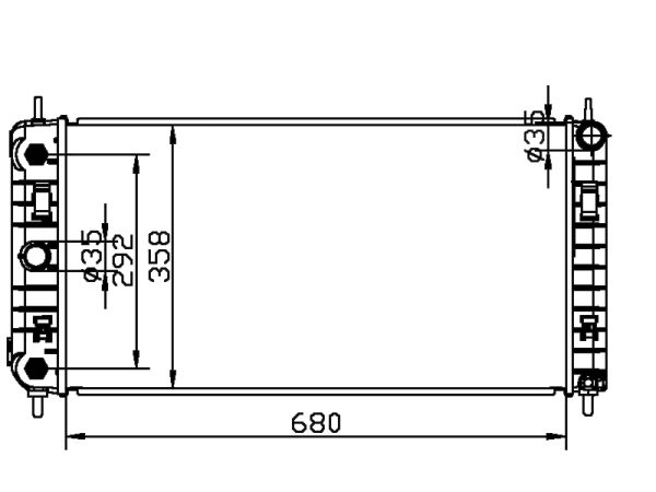 Radiator FOR GM,DODGE Malibu BASE L4 2.2L 04-05