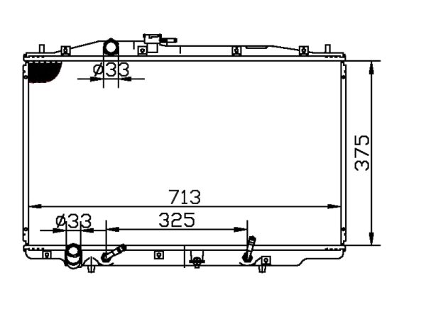 Radiator FOR HONDA ACCORD' 3.0 CM6 05-07
