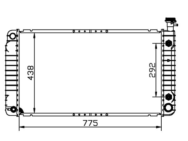 Radiator FOR GM,DODGE GM EXPRESS 1500 08-14 08-14