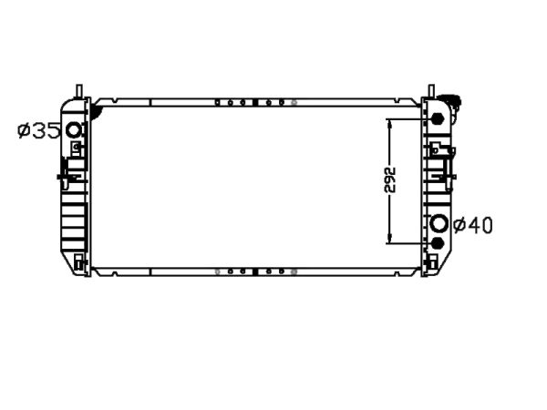 Radiator FOR GM,DODGE LUCERNE CX V6 3.8L 06-08