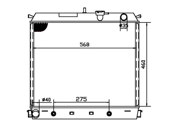 Radiator FOR GM,DODGE H3 BASE L5 3.7L 07-10